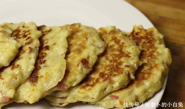 『里加』苹果里加2鸡蛋,教你做香甜软糯早餐饼,做法简单,营养又好吃