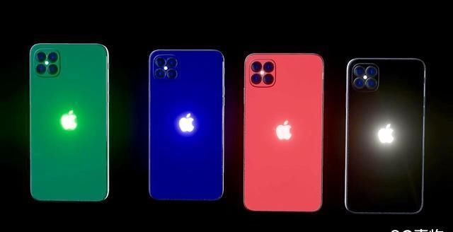 『iPhone12系列手机』iPhone12概念图: 砍刘海+方形4摄+氛围灯, 细品后对华为P40无爱了