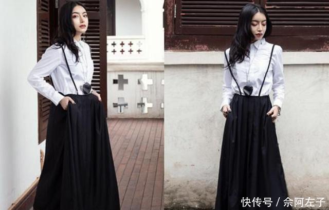 「款裙子」想要使自己变得高级,其实可以通过衬衫+半身裙,特别受欢迎!