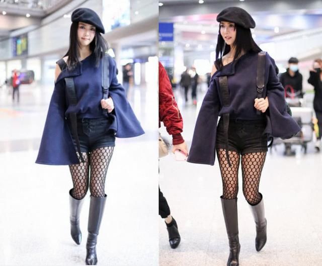 薛凯琪渔网袜厉害了，一剪刀下去缝几针就是渔网，网友：能穿坏吗