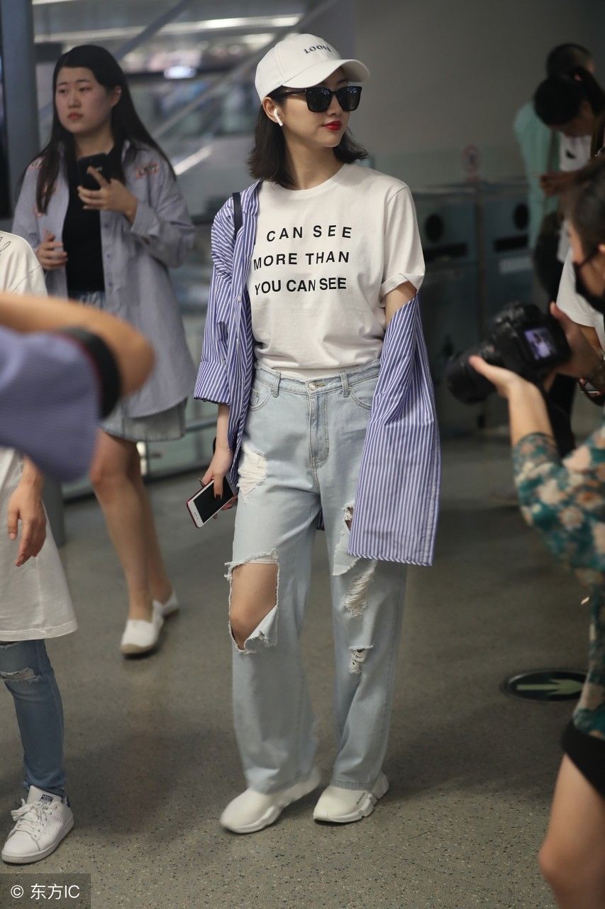 景甜遇上牛仔裤，简直完美