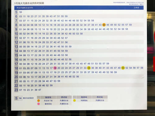  [北京地铁]全天315趟，最多一小时33趟！北京地铁时刻表令人震撼