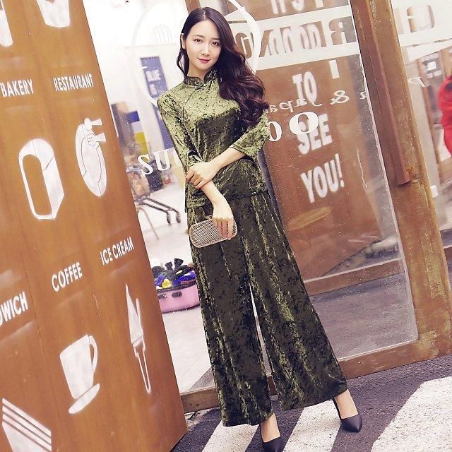 旗袍小套装，甜度高，气质组合，美能百倍!