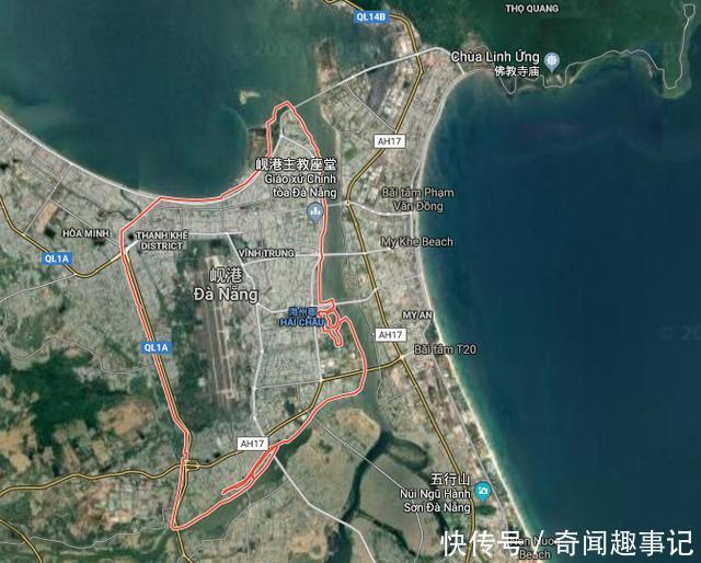  大城市：越南五大直辖市之岘港市：在中国只算普通大城市，小于