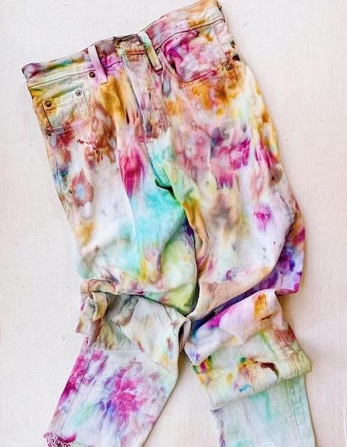  「冰块」纯色衣服太单调，用冰块染下色吧！DIY手工染布，冰染简单有趣