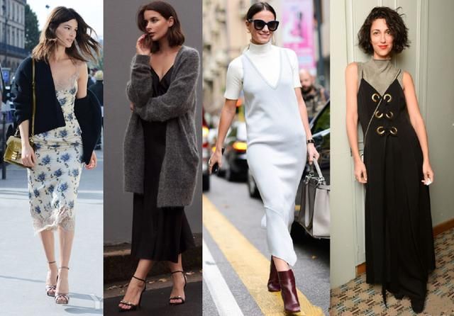 别再愁秋天穿什么啦，毛衣配裙子就很好看，一套美过一套