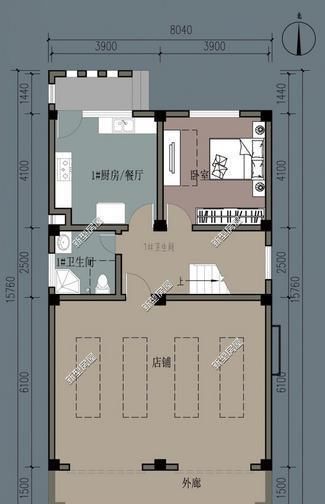  【费用】农村正面自己的建筑物，商业设计，3套费用为23万