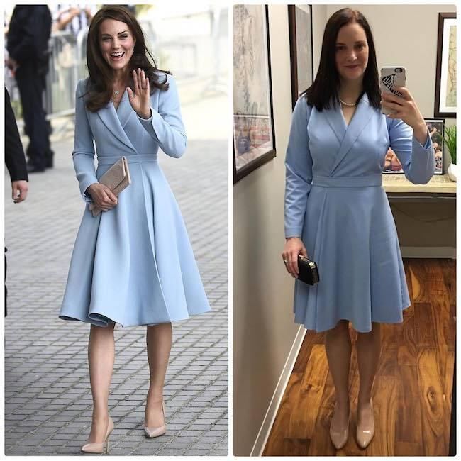 粉丝“模仿”凯特王妃，就好比买家秀一样!为她们的勇气点赞!