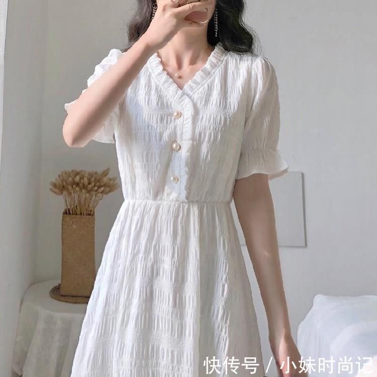 气质|这么气质时尚的连衣裙, 婉约不失柔雅, 透漏出休闲简约的风格