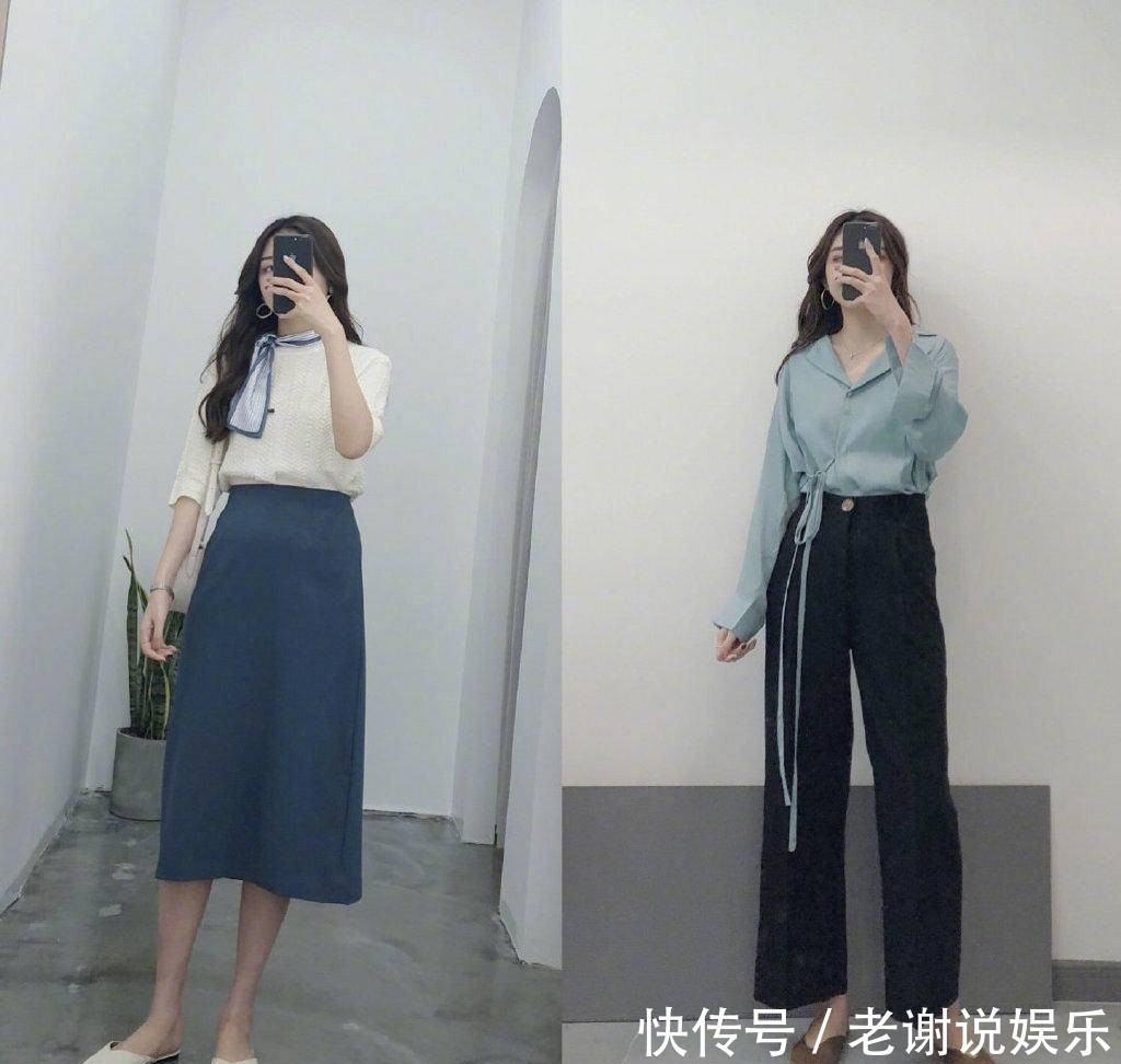  『试试』35岁如何穿出高级感？试试莫兰迪色“A字裙”，让你优雅又气质