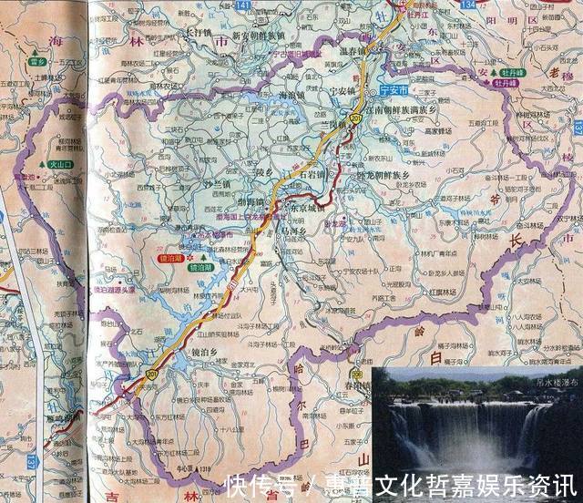 黑龙江省宁安市，原称宁古塔，满族先祖故地，镜泊湖举世闻名