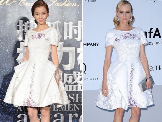 老外撞衫中国女星，尴尬得一塌糊涂，最尴尬的哪位还找张馨予合照