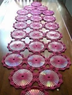  [手工]旧光盘和毛线钩针结合！DIY手工变废为宝，光盘旧物改造教程合集