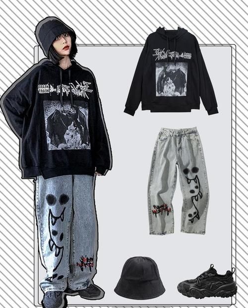 『卫衣』中性的印花卫衣穿出男友风,春季小姐姐这样的搭配真是贼拉帅啊