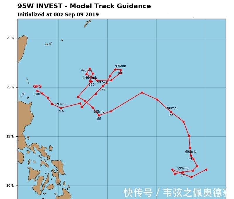  胚胎@新胚胎94L生成！东海低压指向山东，95W成台推迟和生成争议
