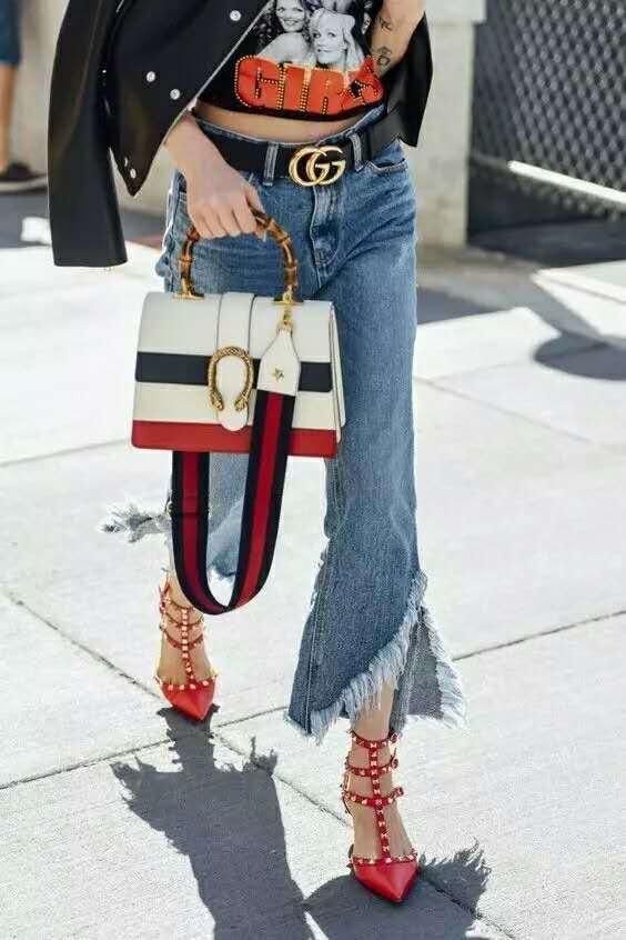 牛仔裤和时尚高跟鞋的搭配方式，你是哪一种？