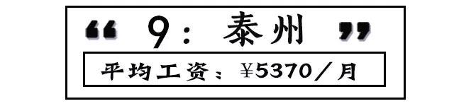 最新 | 8月江苏各市工资、房价排名出炉 看到泰州的我沉默了