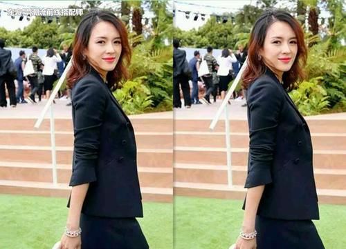 章子怡和赵薇同穿西装，网友：终于见识到女星与总裁的差距有多大