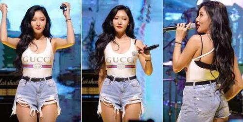 太敢穿！这位idol竟直接穿泳衣上台！网友称“有身材就是任性”