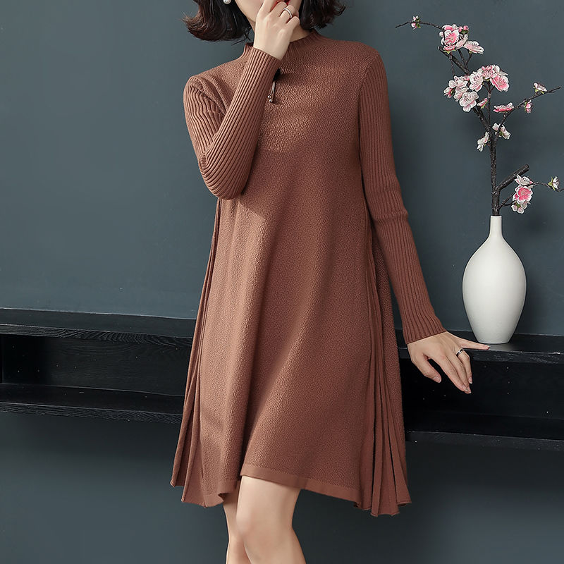 新上一波毛衣裙，白露穿刚刚好，不用再加外套，这样穿就足够暖和