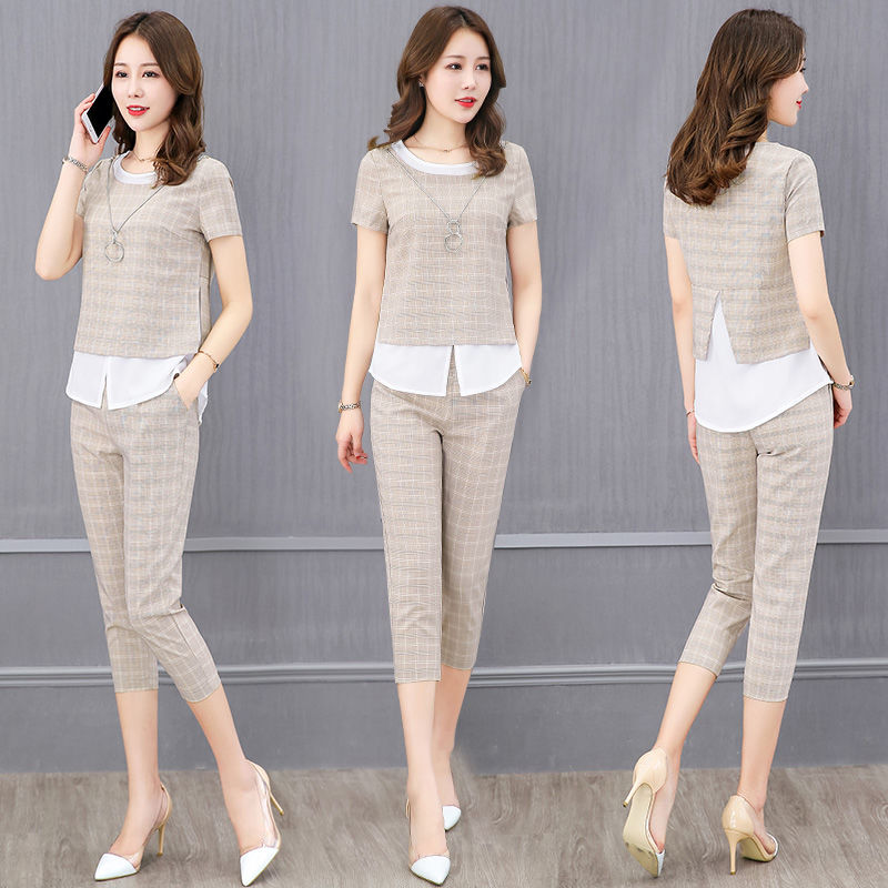 7月工资刚发，老婆把连衣裙全扔了，换七分裤套装，怎么搭都显高