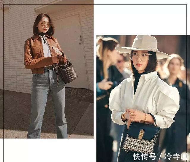#时髦#春天“衬衫+半裙”,“衬衫+裤子”,气质时髦不费力!