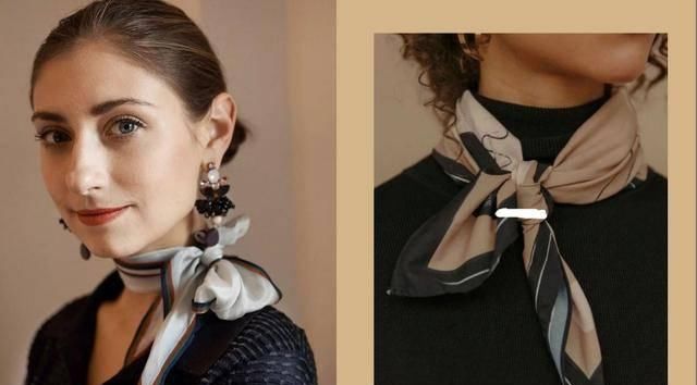  「条纹衫」春季配饰，比项链更好戴的，是妈妈的丝巾呀