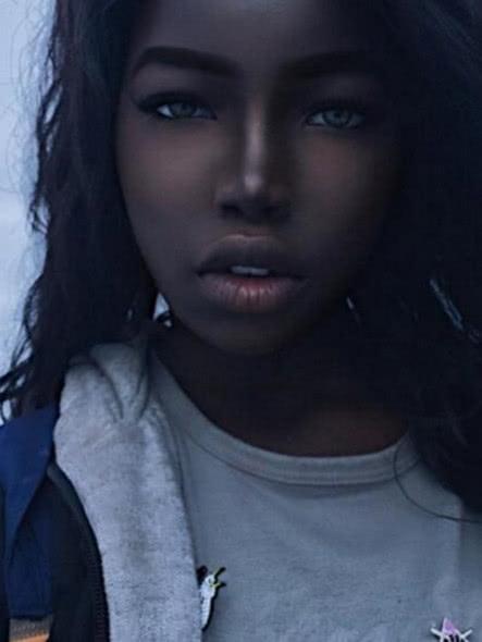 她皮肤黑成碳 五官却极其漂亮 网友：非洲的“刘亦菲”啊！