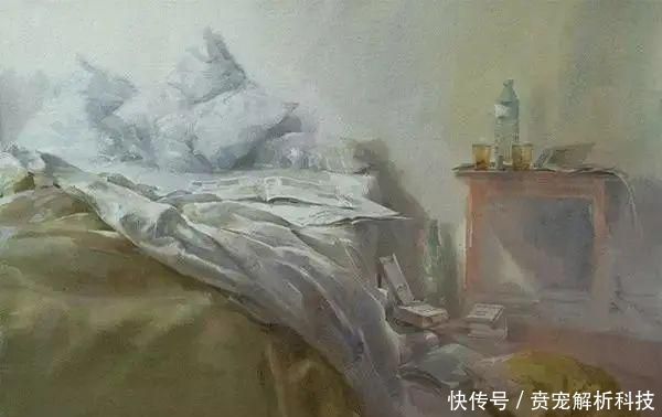 『画家』法国画家的灰调水彩画,太有质感啦