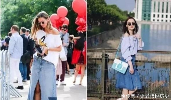  「腿部最容易显肥」白衬衫+半身裙，温柔与帅气并存，分分钟让人眼前一亮