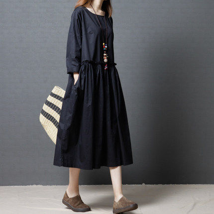 秋老虎还没过，棉麻裙又火了!一款比一款显嫩，70后穿美爆了