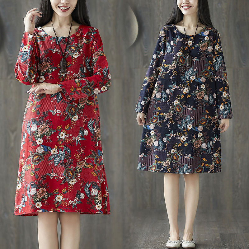 婆婆52岁，嫩的像30岁?只因穿了“棉麻秋裙”，村里人见人夸