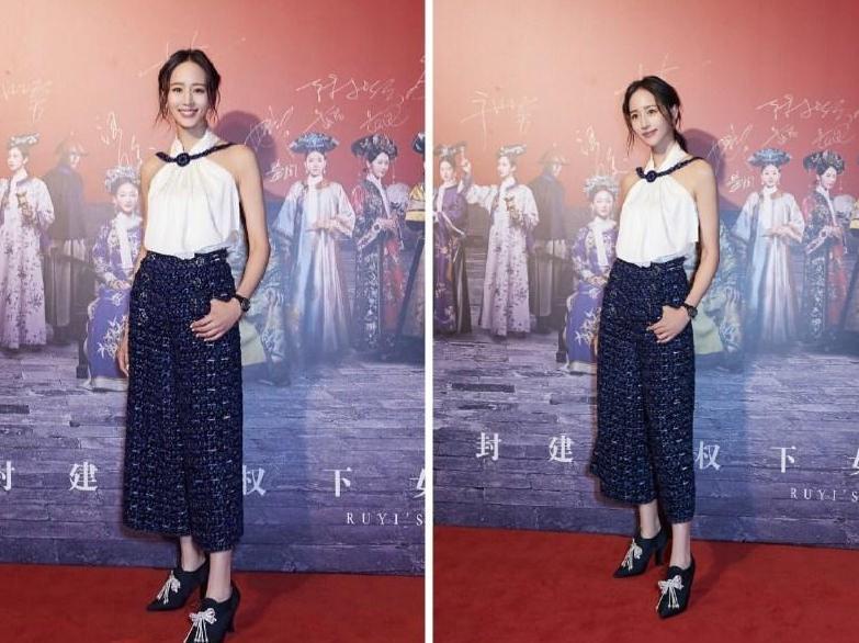 张钧甯出席见面会, 香奈儿套装知性优雅, 跟时装周造型反差真大!