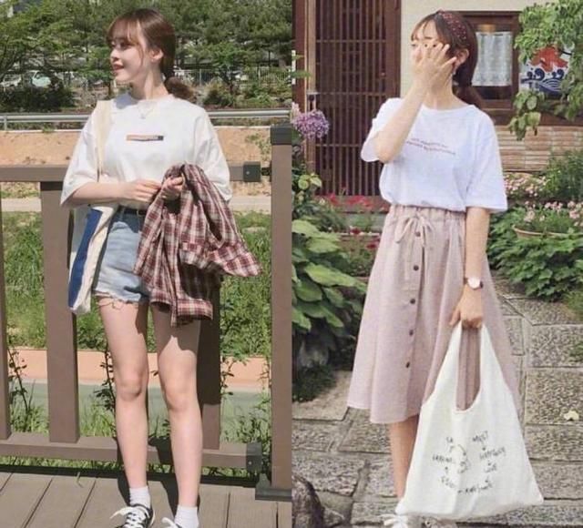  学院风@男生对于可爱的女孩没有抵抗力？16套满分搭配范本，上身乖巧减龄