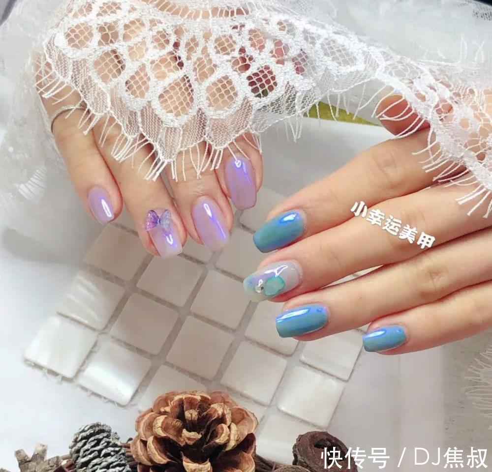 『闺蜜』做一次极光色美甲吧!闺蜜吵着让我陪她去做