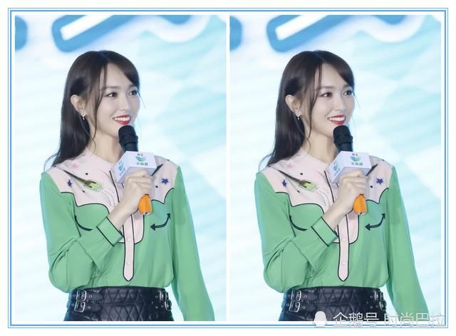 172唐嫣和170李溪芮，同穿高跟鞋秀漫画腿，谁是“中国第一腿精”