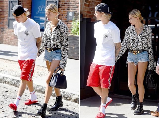 海狸比伯订婚后秀恩爱停不下来，来学他们的街头范儿cp穿搭