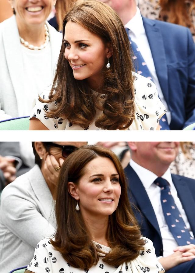 凯特梅根两位王妃观战温网,平民出身的她们靠得体的衣品好评如潮