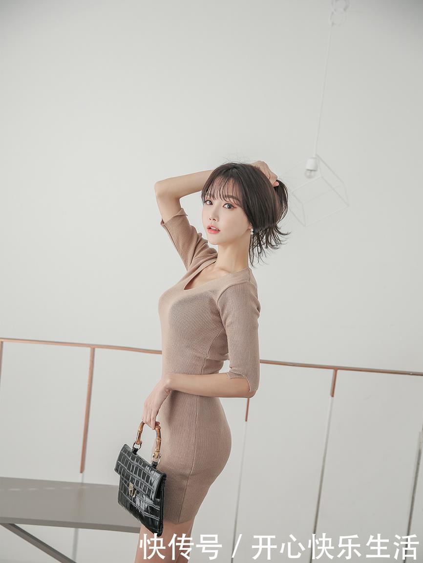  「美女」美女写真图集美女尹爱智紧身裙秀身材，高贵而优雅
