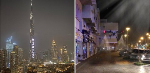  [城市]迪拜正使用无人机对整个城市进行消毒