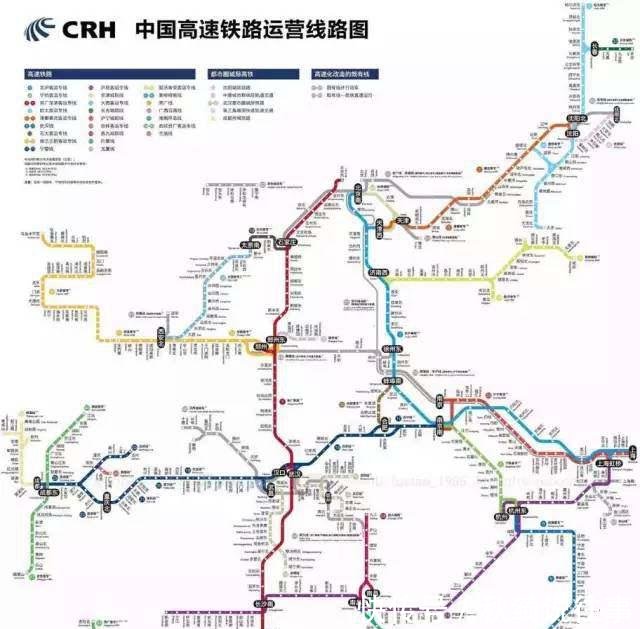 中国高铁最多的省市是北京、武汉还是郑州 一张图看懂