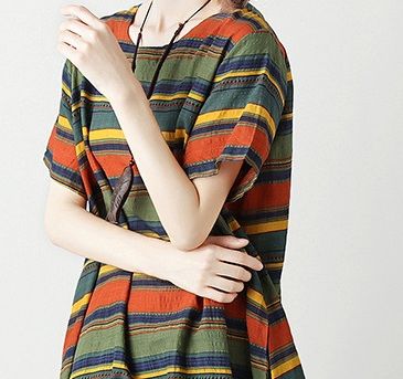 一眼就被表嫂身上“棉绸裙”吸引了，太好看了，找了半天原来在这