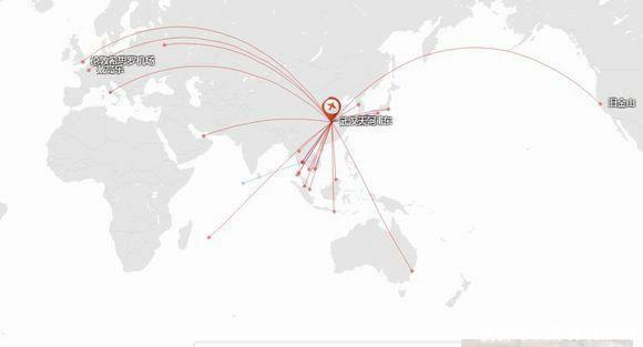 我国主要城市国际直飞航线排名：谁才是真正的国际航空港