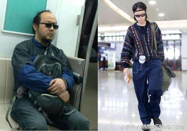 窦靖童衣品直追窦唯！老气皮靴配蓝裤像40岁，网友：跟王菲好好学