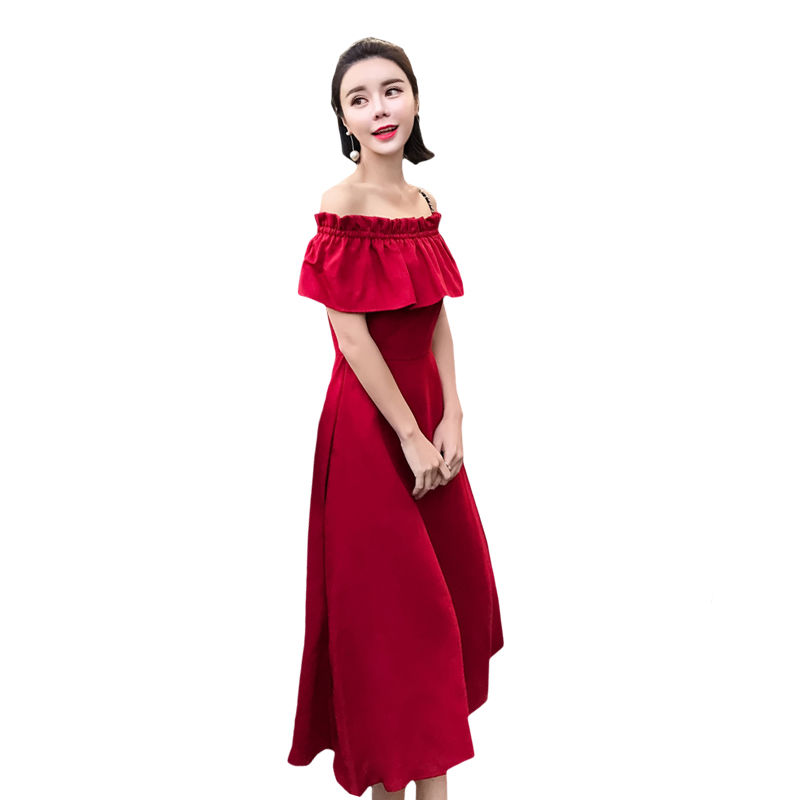 女人再穷也要有一款上档次的连衣裙，时髦长裙，穿上美足一夏季