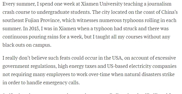 外国网友质疑: 中国能够全年24小时供电么?