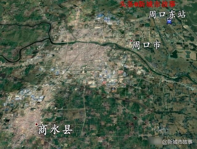  #沿线#郑阜高铁沿线城市带卫星图