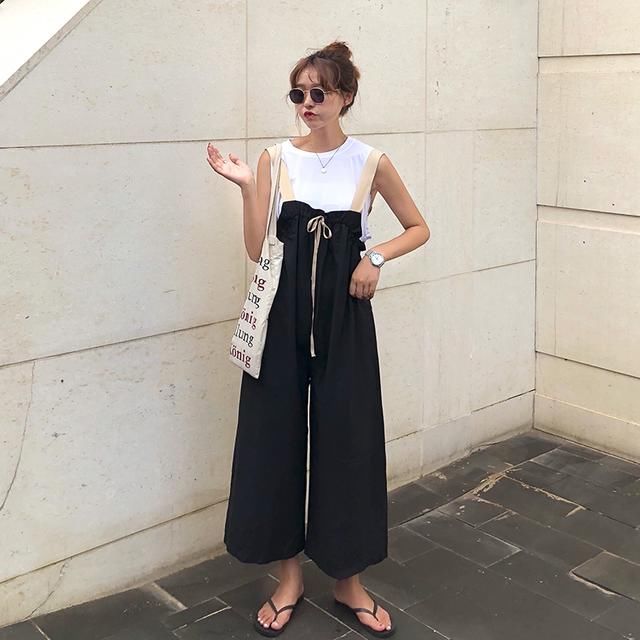 潮流时尚的穿着体验，穿上背带裤才知道自己多美