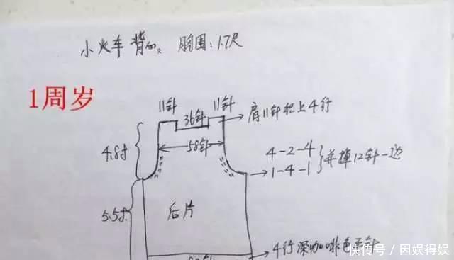 「图案」小火车图案背心新手也会的详细教程