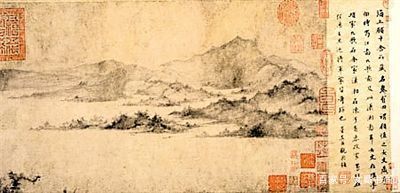 宋代的云谷禅师，因腿疾而请人作《潇湘卧游图》，竟成就一代精品